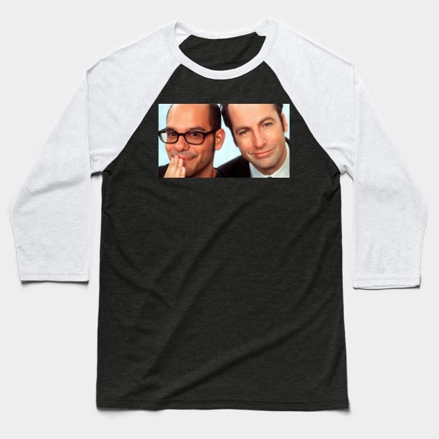 Bob & David Baseball T-Shirt by scohoe